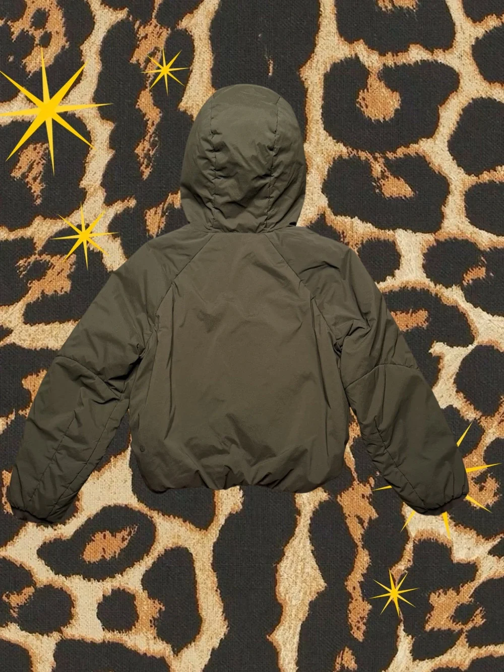 LULULEMON | Water Resistant Insulated Puffer Zip Up Jacket Olive Green | Size XS